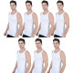 Men's Vest White Combo Pack of 7 - Sleeveless | Regular Fit